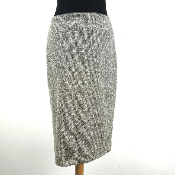 Lafayette148 Brown and White Tweed Pencil Skirt size 6 - Picture 1 of 14